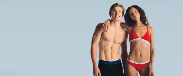 Hanes comfortable clothing basics including t-shirts, underwear, and socks