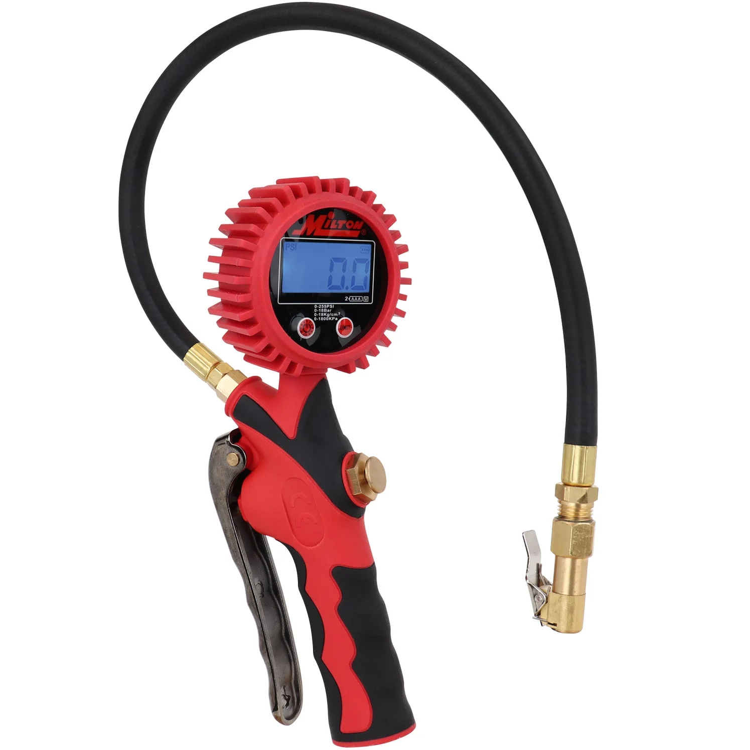 Milton pneumatic couplers, blow guns, and tire gauges