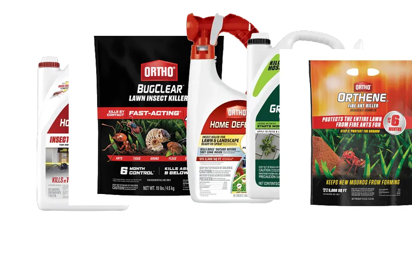 Ortho pest control and lawn care products