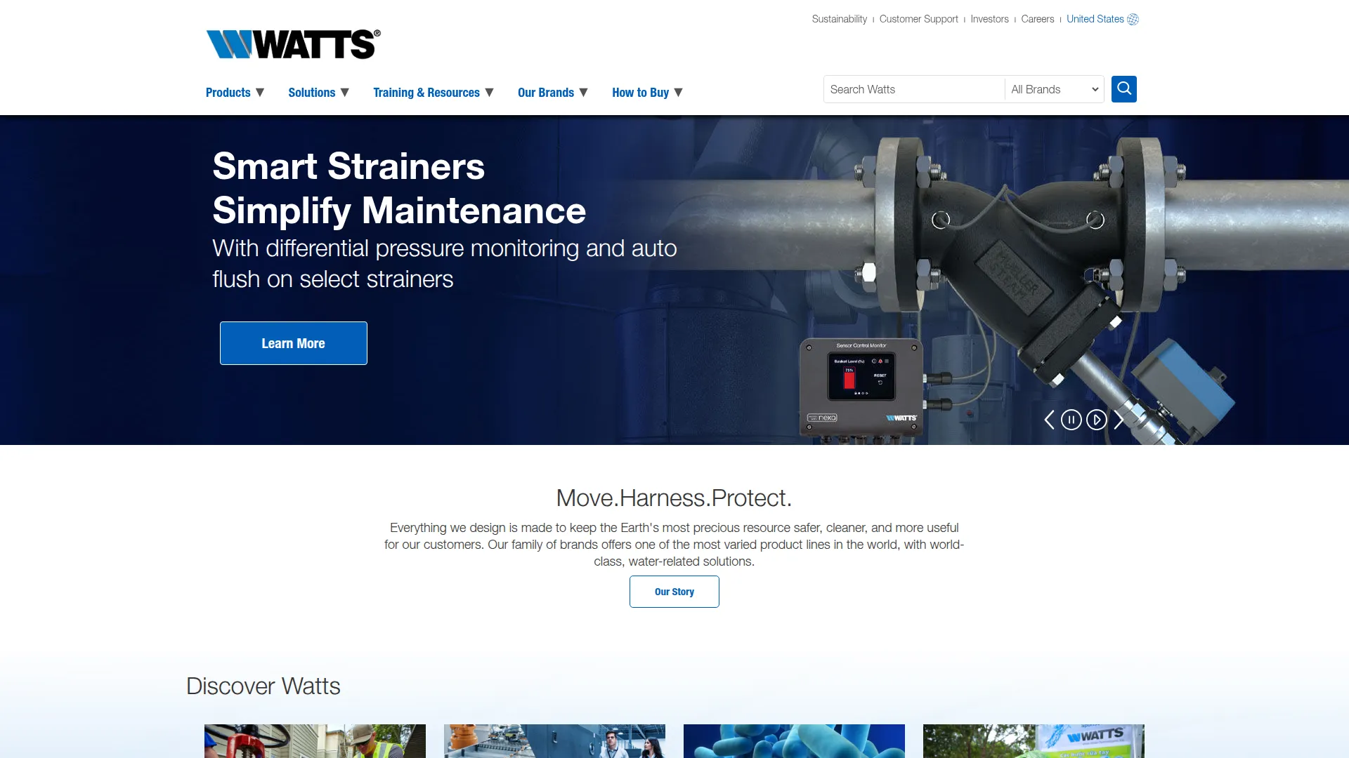 Watts water pressure regulators and valves