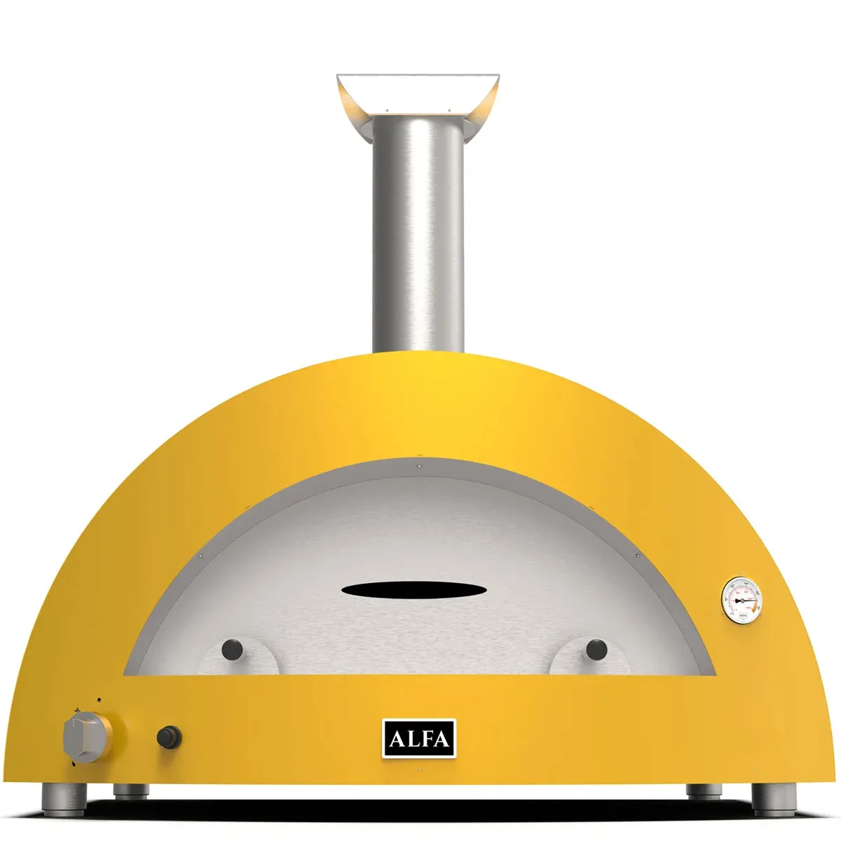 Alfa Moderno 5 Pizze oven in Fire Yellow