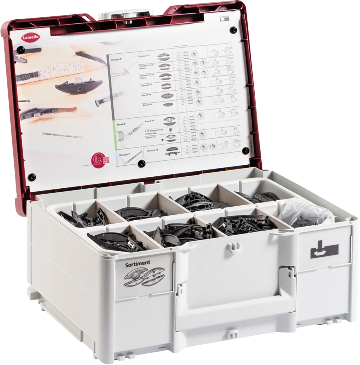 Lamello P-System Connector Assortment — Basic, in Systainer