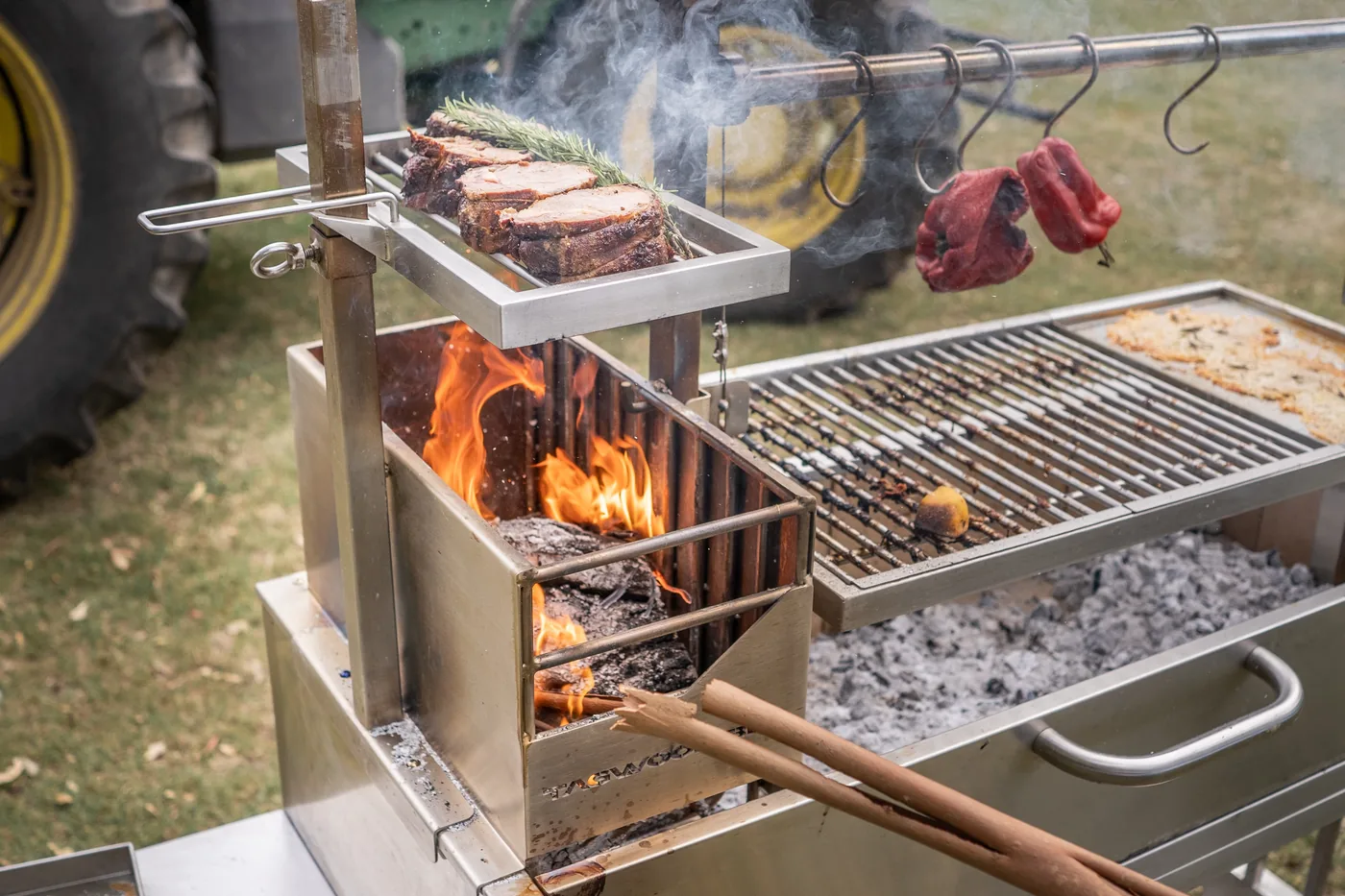 Tagwood BBQ55SS Height Adjustable Secondary Grate
