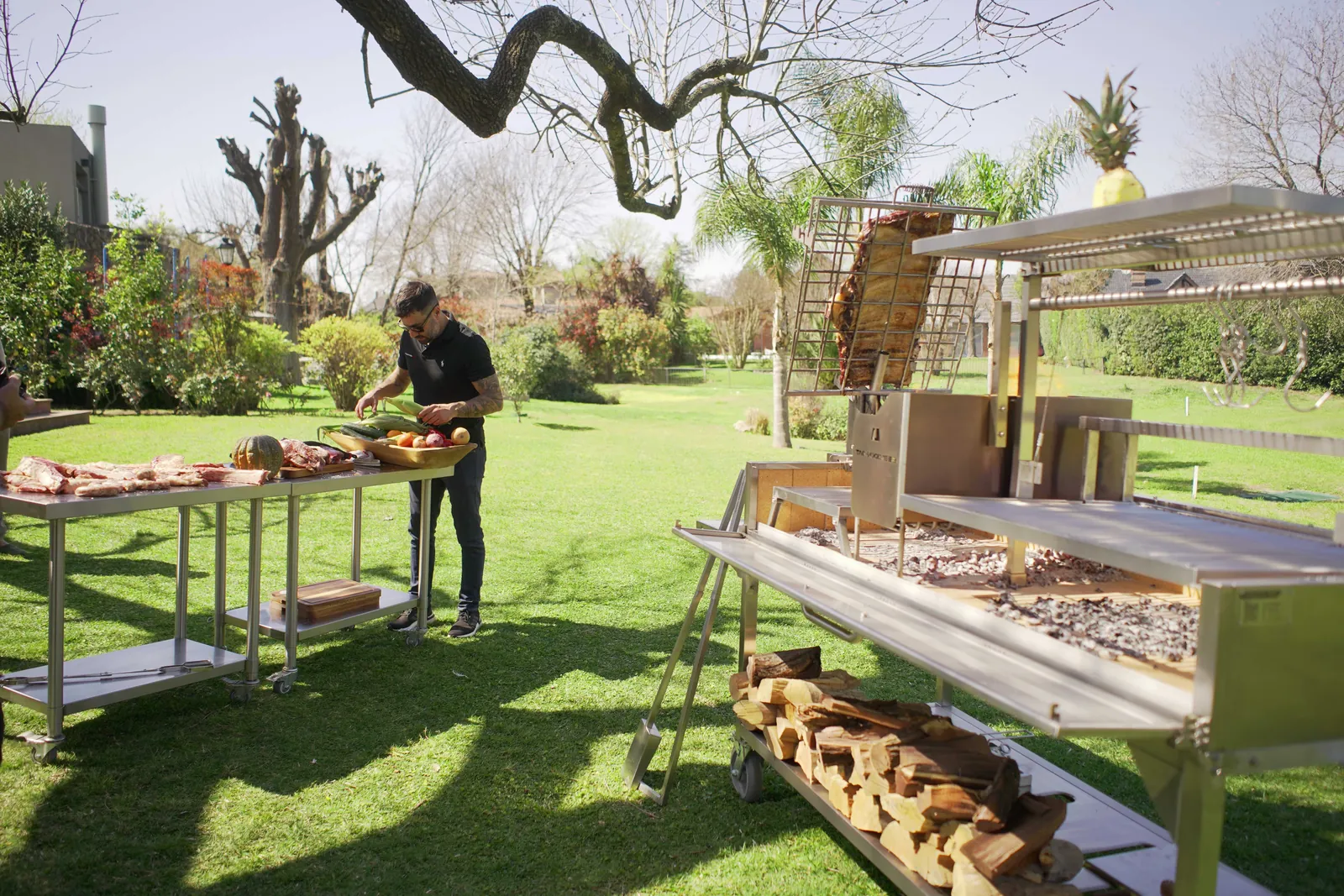 Asado on a Tagwood BBQ26SS XL grill